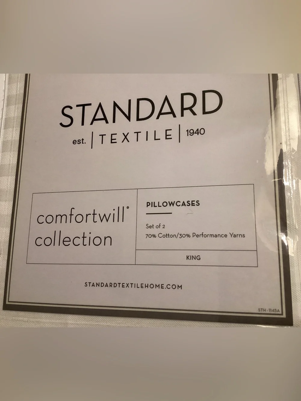 STANDARD Textile Comfortwill Collection Pillowcases - White